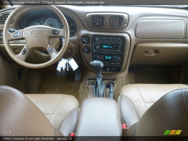 Majestic Red Metallic / Medium Oak 2002 Chevrolet TrailBlazer LTZ 4x4