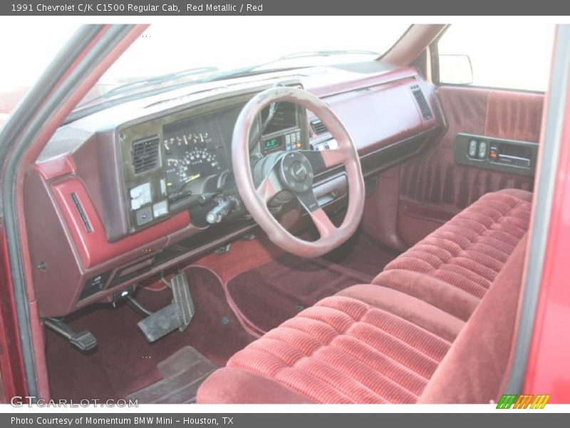  1991 C/K C1500 Regular Cab Red Interior