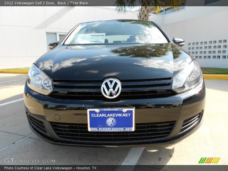 Black / Titan Black 2012 Volkswagen Golf 2 Door