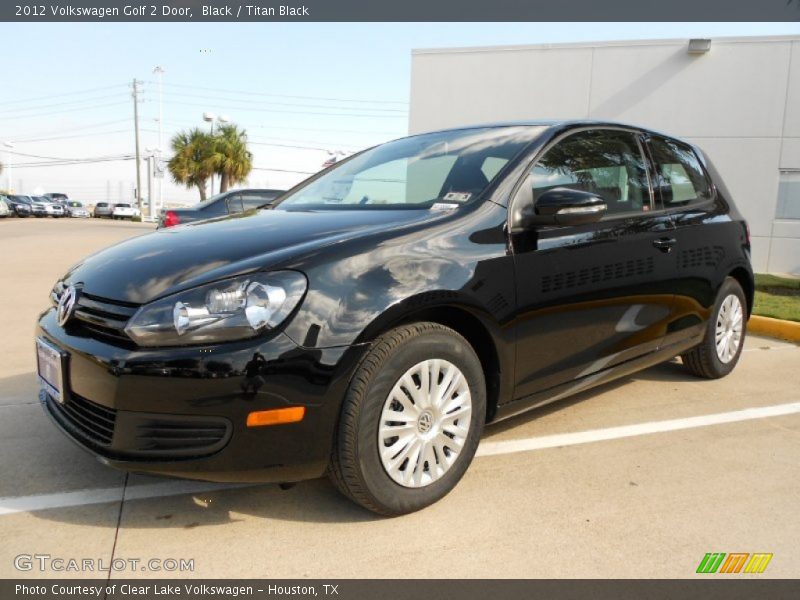 Black / Titan Black 2012 Volkswagen Golf 2 Door