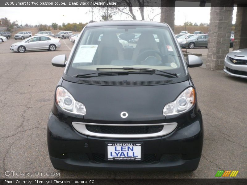 Deep Black / Design Beige 2008 Smart fortwo passion coupe