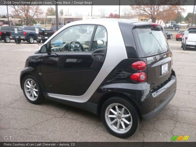 Deep Black / Design Beige 2008 Smart fortwo passion coupe