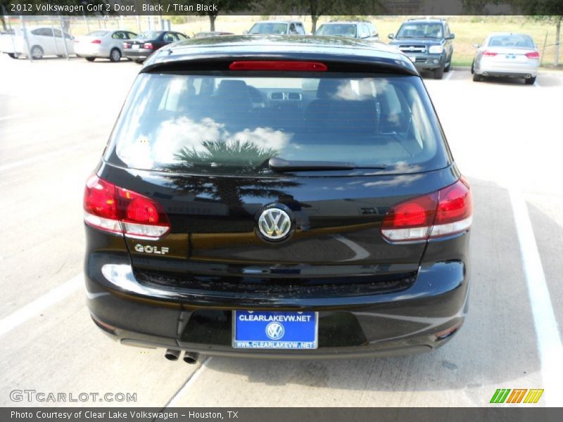 Black / Titan Black 2012 Volkswagen Golf 2 Door