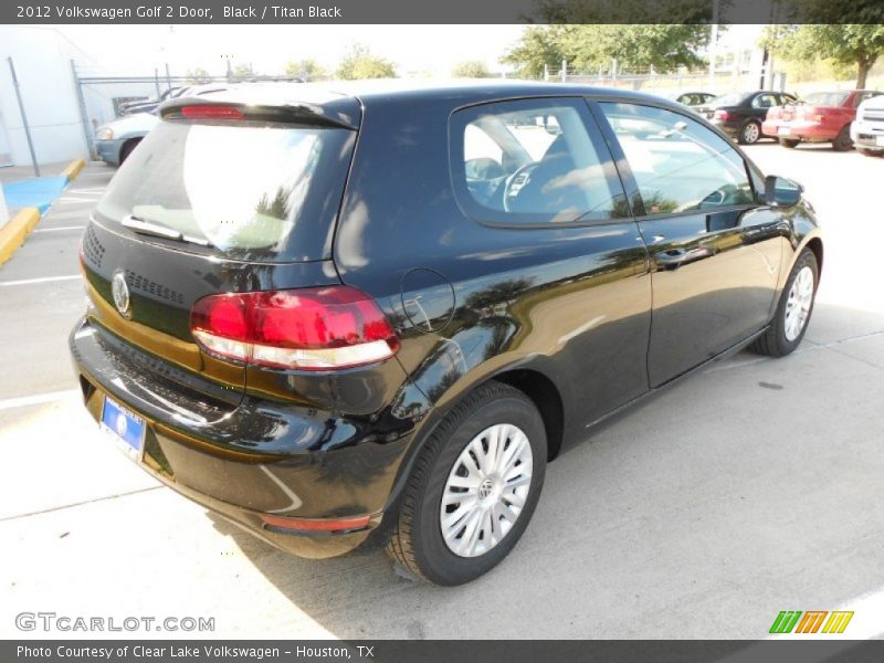 Black / Titan Black 2012 Volkswagen Golf 2 Door
