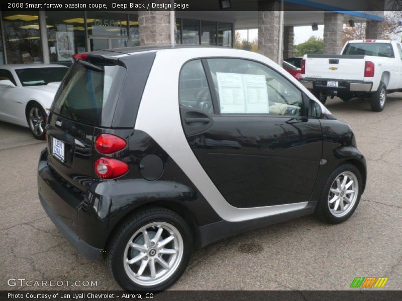 Deep Black / Design Beige 2008 Smart fortwo passion coupe