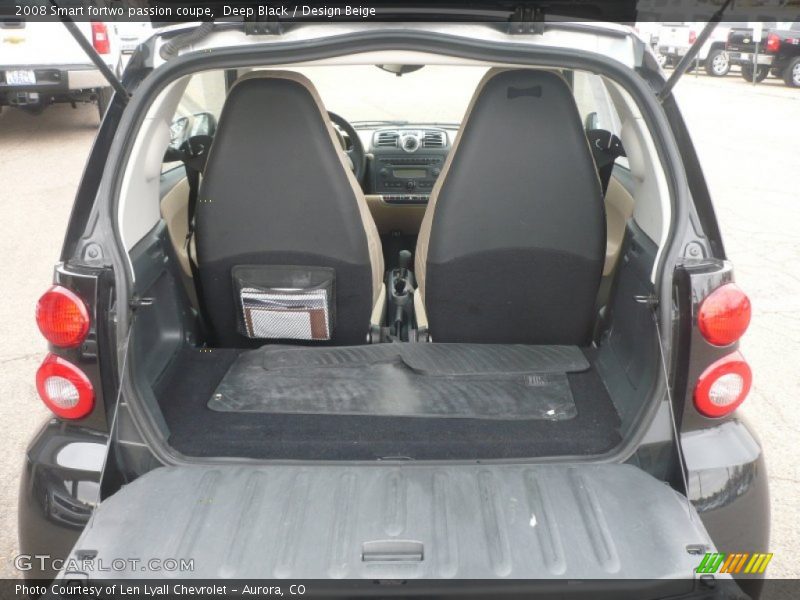 Deep Black / Design Beige 2008 Smart fortwo passion coupe