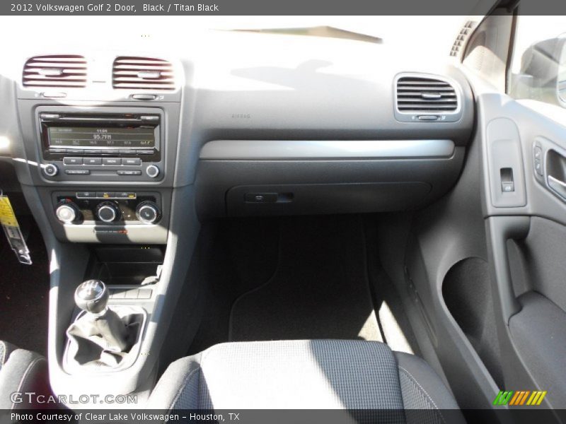 Black / Titan Black 2012 Volkswagen Golf 2 Door