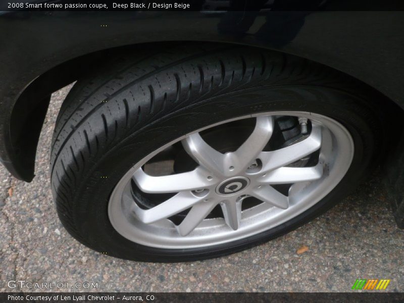Deep Black / Design Beige 2008 Smart fortwo passion coupe