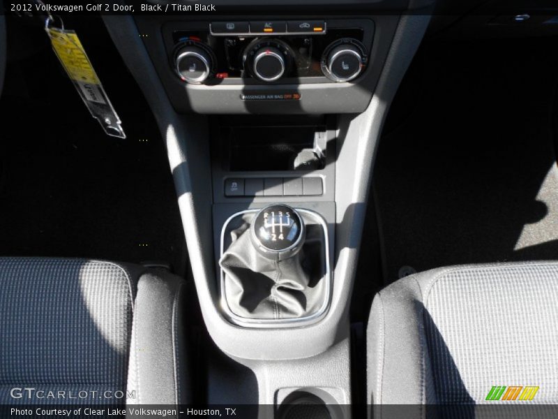 Black / Titan Black 2012 Volkswagen Golf 2 Door