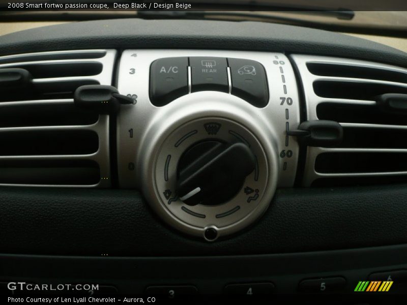 Deep Black / Design Beige 2008 Smart fortwo passion coupe