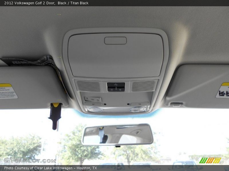 Black / Titan Black 2012 Volkswagen Golf 2 Door