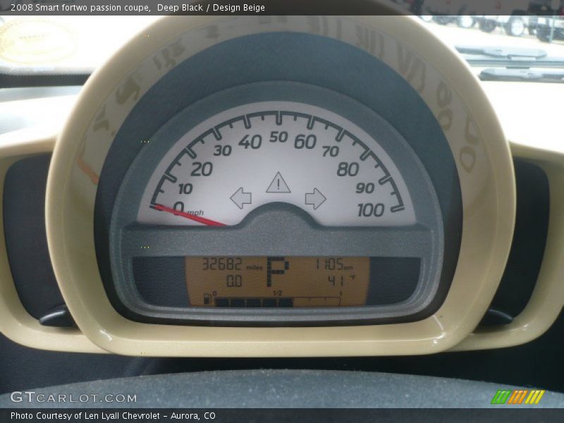 Deep Black / Design Beige 2008 Smart fortwo passion coupe