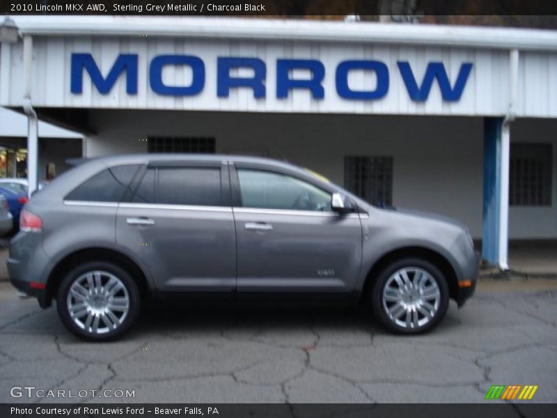 Sterling Grey Metallic / Charcoal Black 2010 Lincoln MKX AWD
