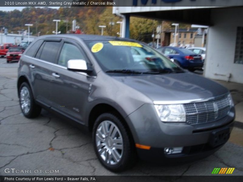 Sterling Grey Metallic / Charcoal Black 2010 Lincoln MKX AWD