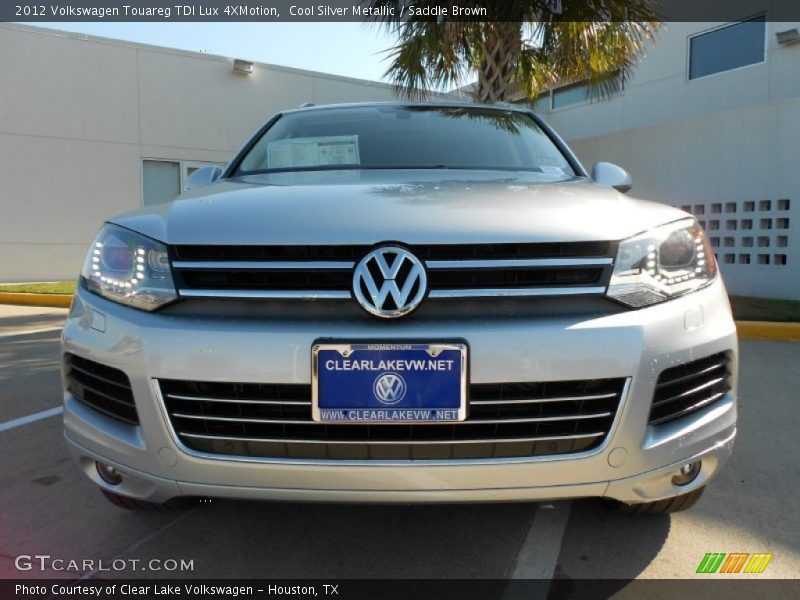 Cool Silver Metallic / Saddle Brown 2012 Volkswagen Touareg TDI Lux 4XMotion