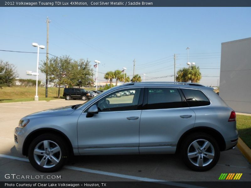Cool Silver Metallic / Saddle Brown 2012 Volkswagen Touareg TDI Lux 4XMotion