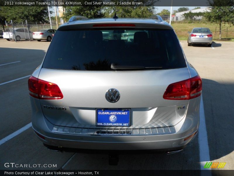 Cool Silver Metallic / Saddle Brown 2012 Volkswagen Touareg TDI Lux 4XMotion