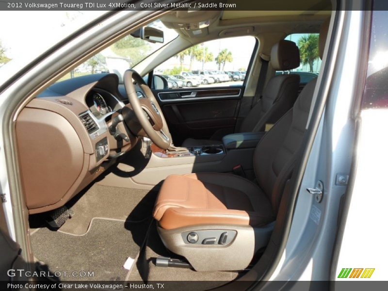 Cool Silver Metallic / Saddle Brown 2012 Volkswagen Touareg TDI Lux 4XMotion