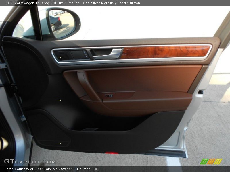 Cool Silver Metallic / Saddle Brown 2012 Volkswagen Touareg TDI Lux 4XMotion