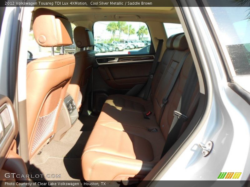 Cool Silver Metallic / Saddle Brown 2012 Volkswagen Touareg TDI Lux 4XMotion