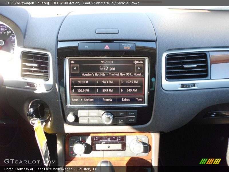 Cool Silver Metallic / Saddle Brown 2012 Volkswagen Touareg TDI Lux 4XMotion