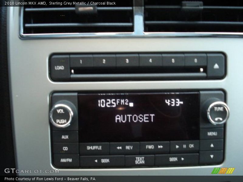 Sterling Grey Metallic / Charcoal Black 2010 Lincoln MKX AWD