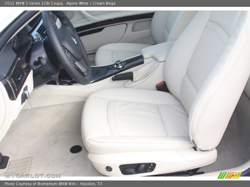 Alpine White / Cream Beige 2012 BMW 3 Series 328i Coupe