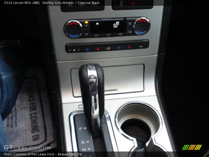 Sterling Grey Metallic / Charcoal Black 2010 Lincoln MKX AWD