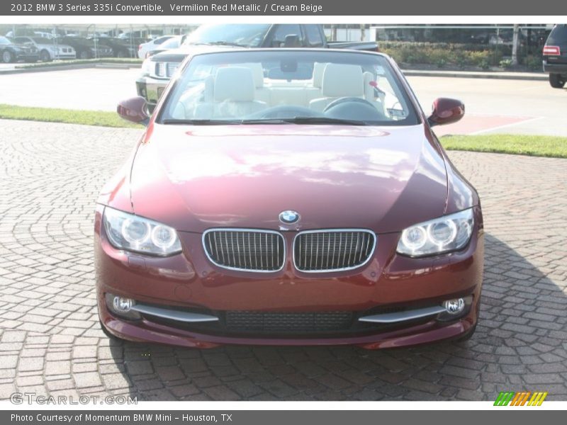 Vermilion Red Metallic / Cream Beige 2012 BMW 3 Series 335i Convertible