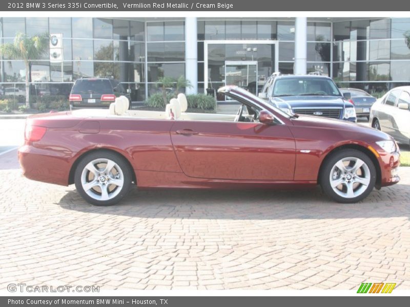 Vermilion Red Metallic / Cream Beige 2012 BMW 3 Series 335i Convertible