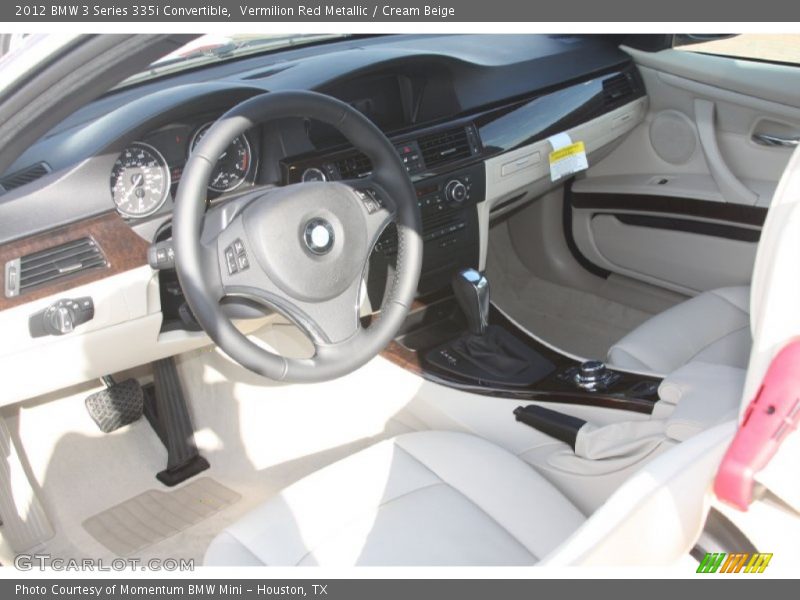 Vermilion Red Metallic / Cream Beige 2012 BMW 3 Series 335i Convertible