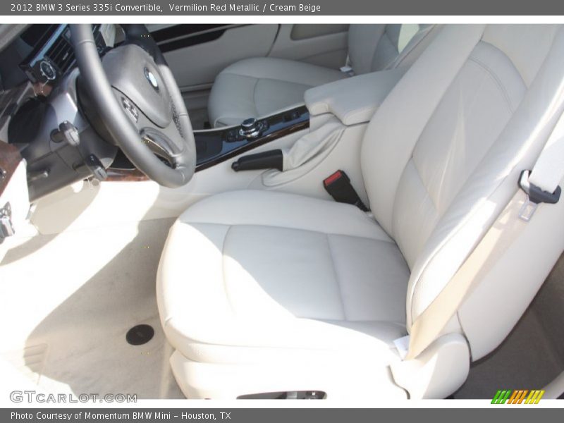 Vermilion Red Metallic / Cream Beige 2012 BMW 3 Series 335i Convertible