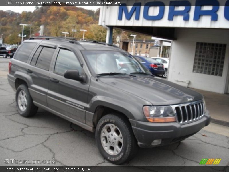 Graphite Metallic / Dark Slate Gray 2002 Jeep Grand Cherokee Sport