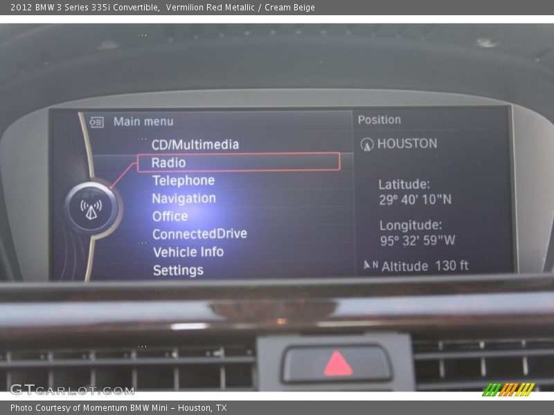 Vermilion Red Metallic / Cream Beige 2012 BMW 3 Series 335i Convertible