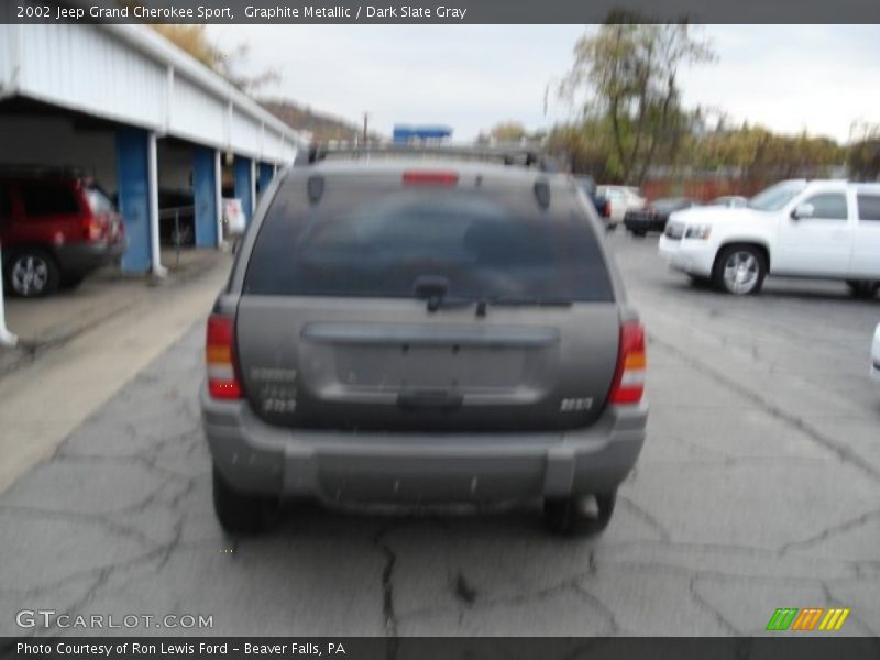 Graphite Metallic / Dark Slate Gray 2002 Jeep Grand Cherokee Sport
