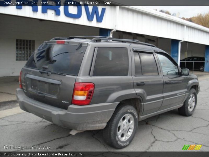 Graphite Metallic / Dark Slate Gray 2002 Jeep Grand Cherokee Sport