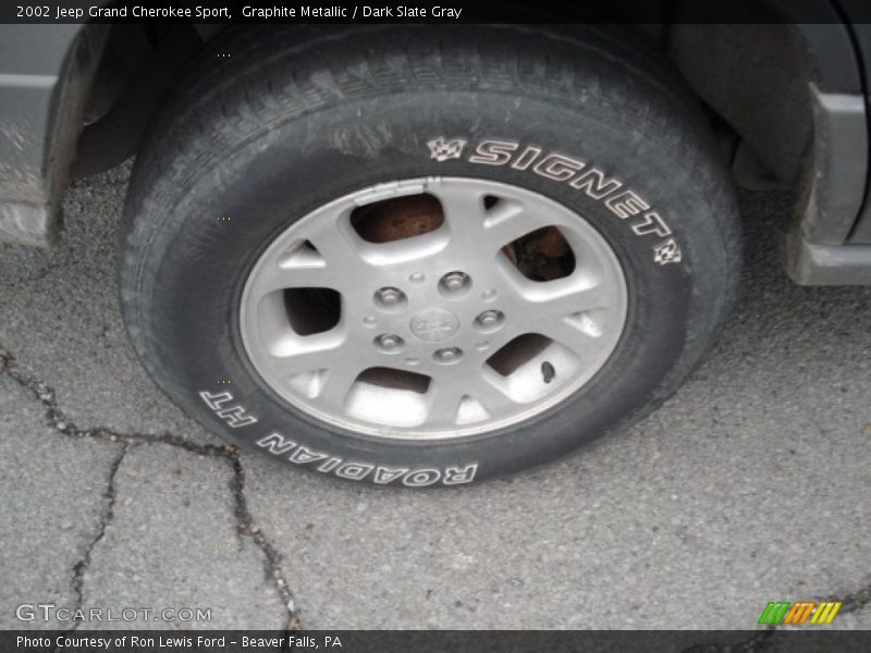 Graphite Metallic / Dark Slate Gray 2002 Jeep Grand Cherokee Sport