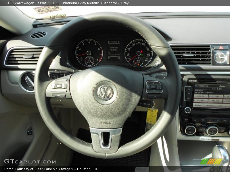 Platinum Gray Metallic / Moonrock Gray 2012 Volkswagen Passat 2.5L SE