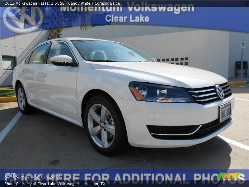 Candy White / Cornsilk Beige 2012 Volkswagen Passat 2.5L SE