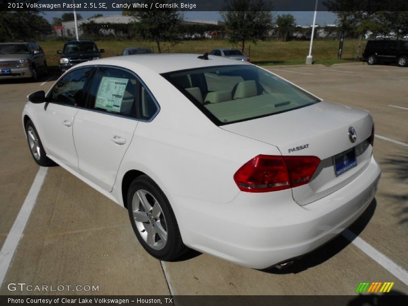 Candy White / Cornsilk Beige 2012 Volkswagen Passat 2.5L SE