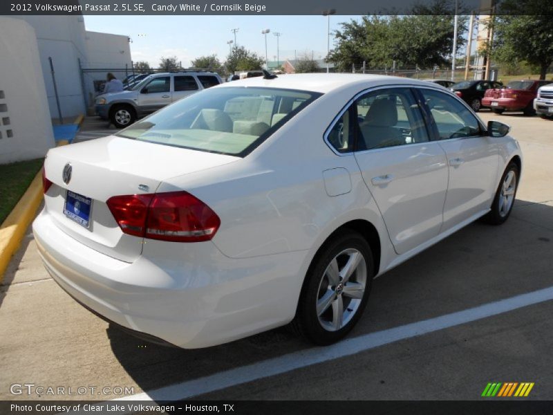 Candy White / Cornsilk Beige 2012 Volkswagen Passat 2.5L SE