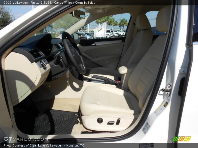 Candy White / Cornsilk Beige 2012 Volkswagen Passat 2.5L SE