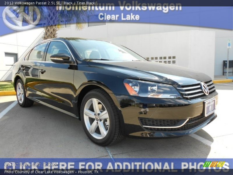 Black / Titan Black 2012 Volkswagen Passat 2.5L SE
