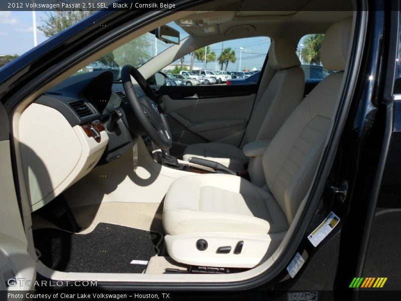 Black / Cornsilk Beige 2012 Volkswagen Passat 2.5L SEL