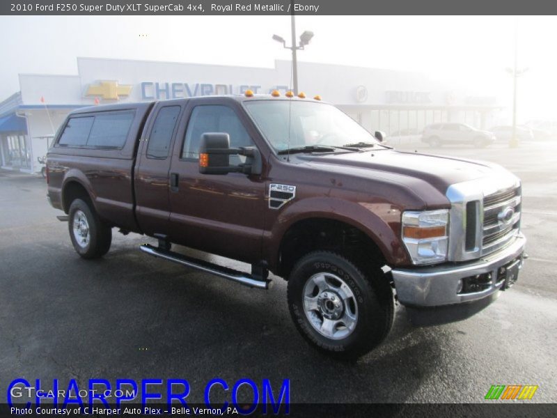 Royal Red Metallic / Ebony 2010 Ford F250 Super Duty XLT SuperCab 4x4