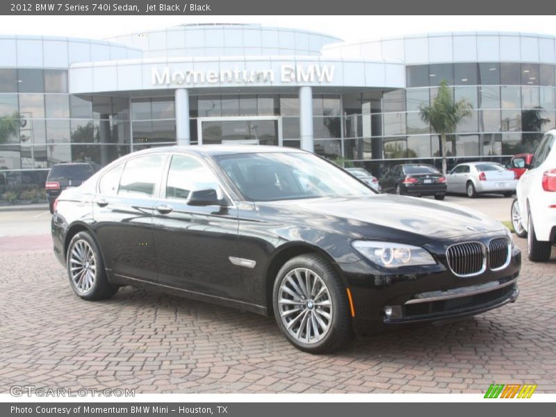 Jet Black / Black 2012 BMW 7 Series 740i Sedan