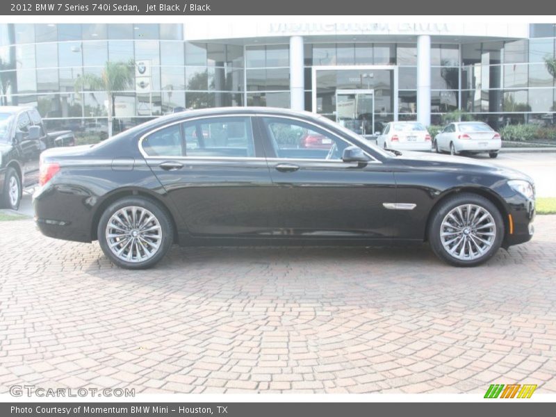Jet Black / Black 2012 BMW 7 Series 740i Sedan