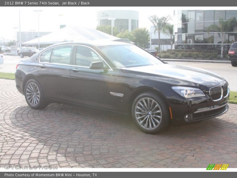 Jet Black / Black 2012 BMW 7 Series 740i Sedan