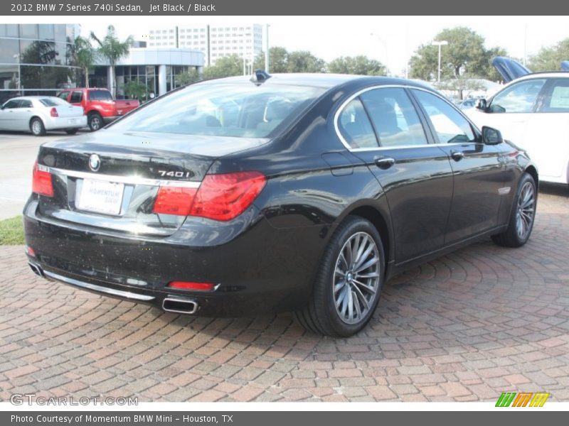 Jet Black / Black 2012 BMW 7 Series 740i Sedan