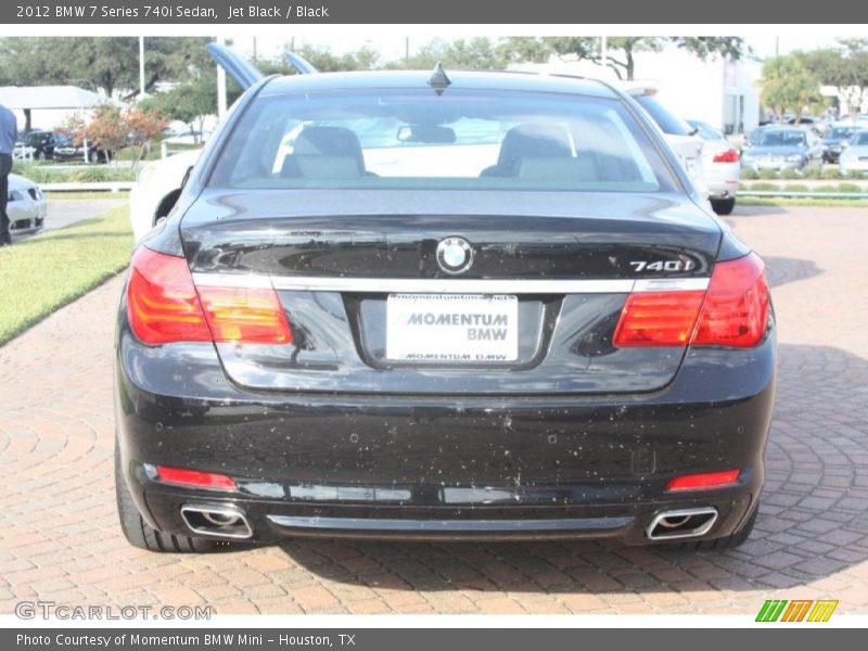 Jet Black / Black 2012 BMW 7 Series 740i Sedan